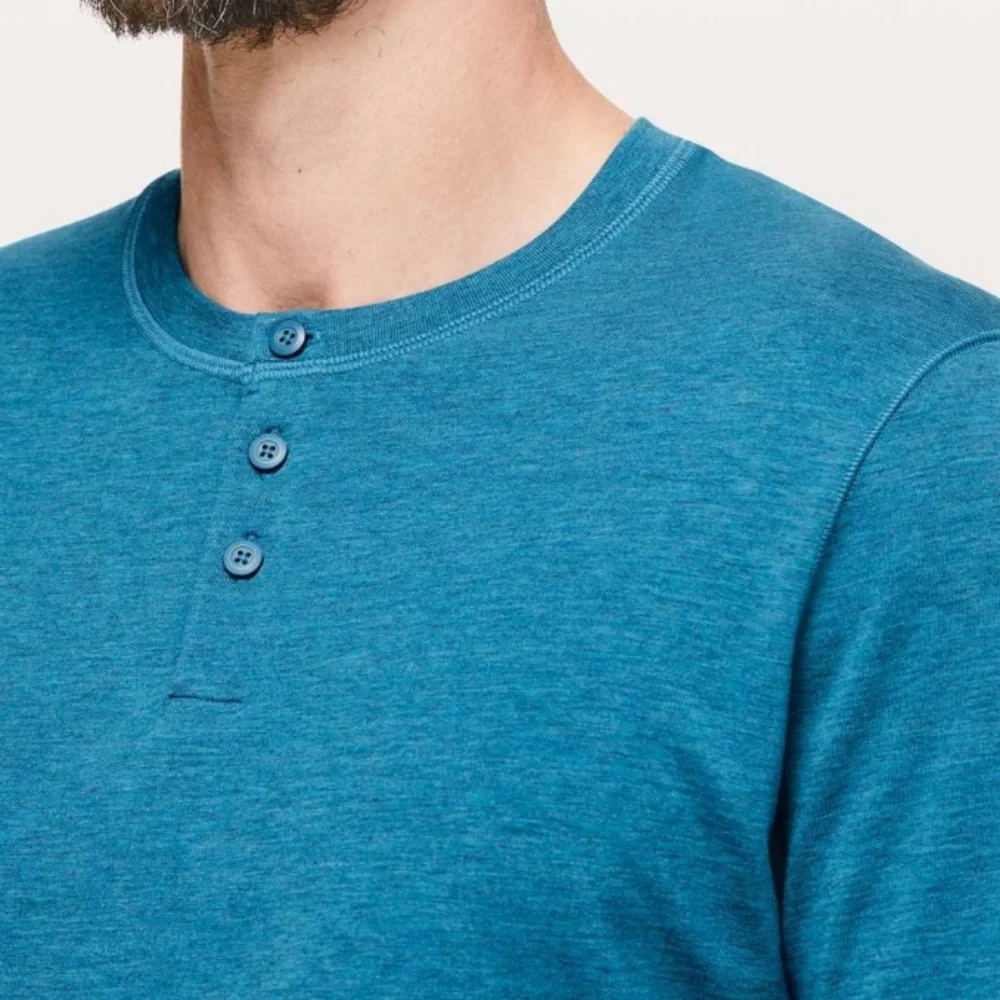 Lululemon 5 Year Basic Long Sleeve Henley - Picture 10 of 10